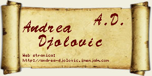 Andrea Đolović vizit kartica
